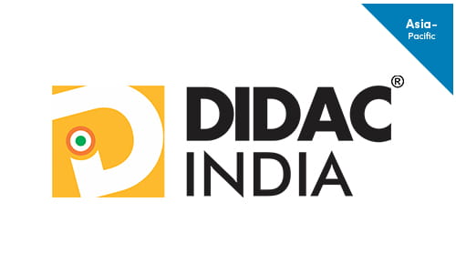 Official logo of the DIDAC India event with Asia-Pacific tag in blue.