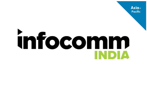 InfoComm India logo with Asia-Pacific tag in blue.